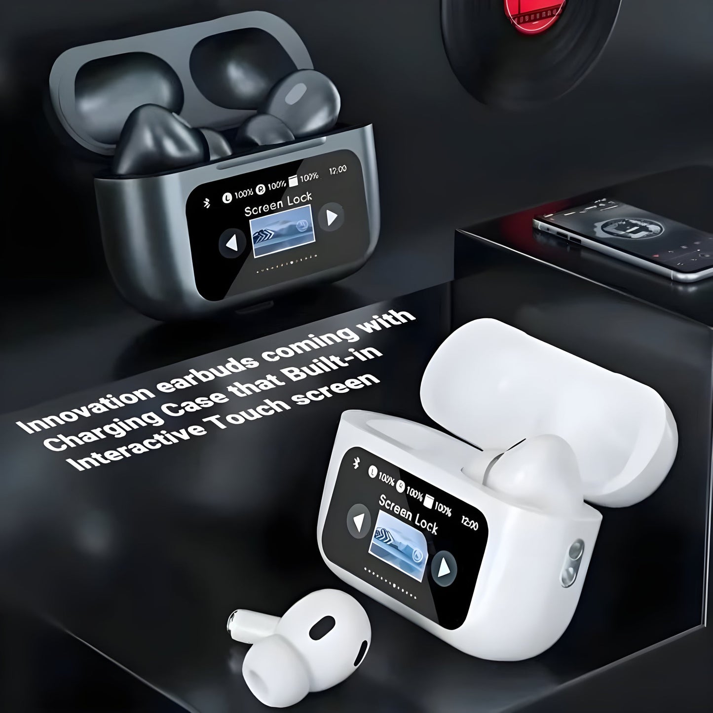 LAST DAY OF DISCOUNT 🔥 A9 Pro Earpods Smart Touch Wireless Earbuds with LED Display