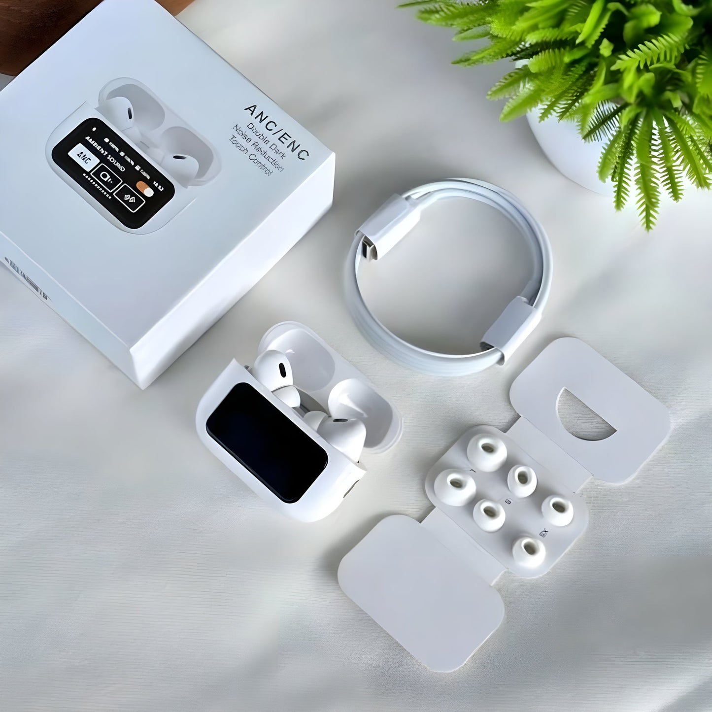 LAST DAY OF DISCOUNT 🔥 A9 Pro Earpods Smart Touch Wireless Earbuds with LED Display