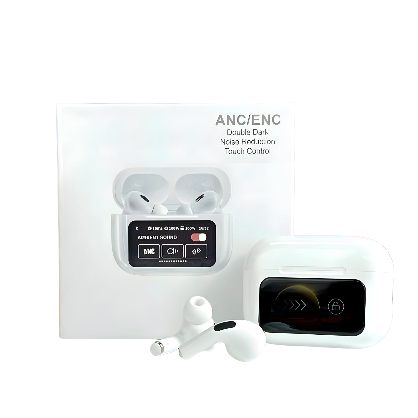 LAST DAY OF DISCOUNT 🔥 A9 Pro Earpods Smart Touch Wireless Earbuds with LED Display